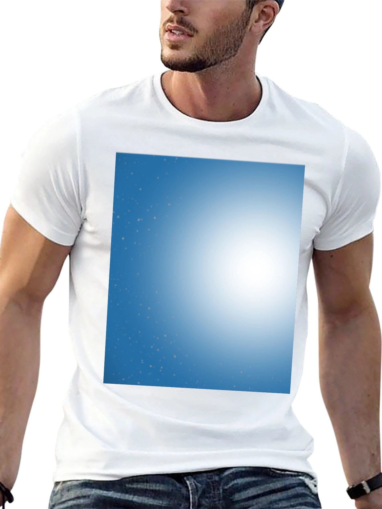 Celestial Dream T-Shirt - Blue Sky & Stars