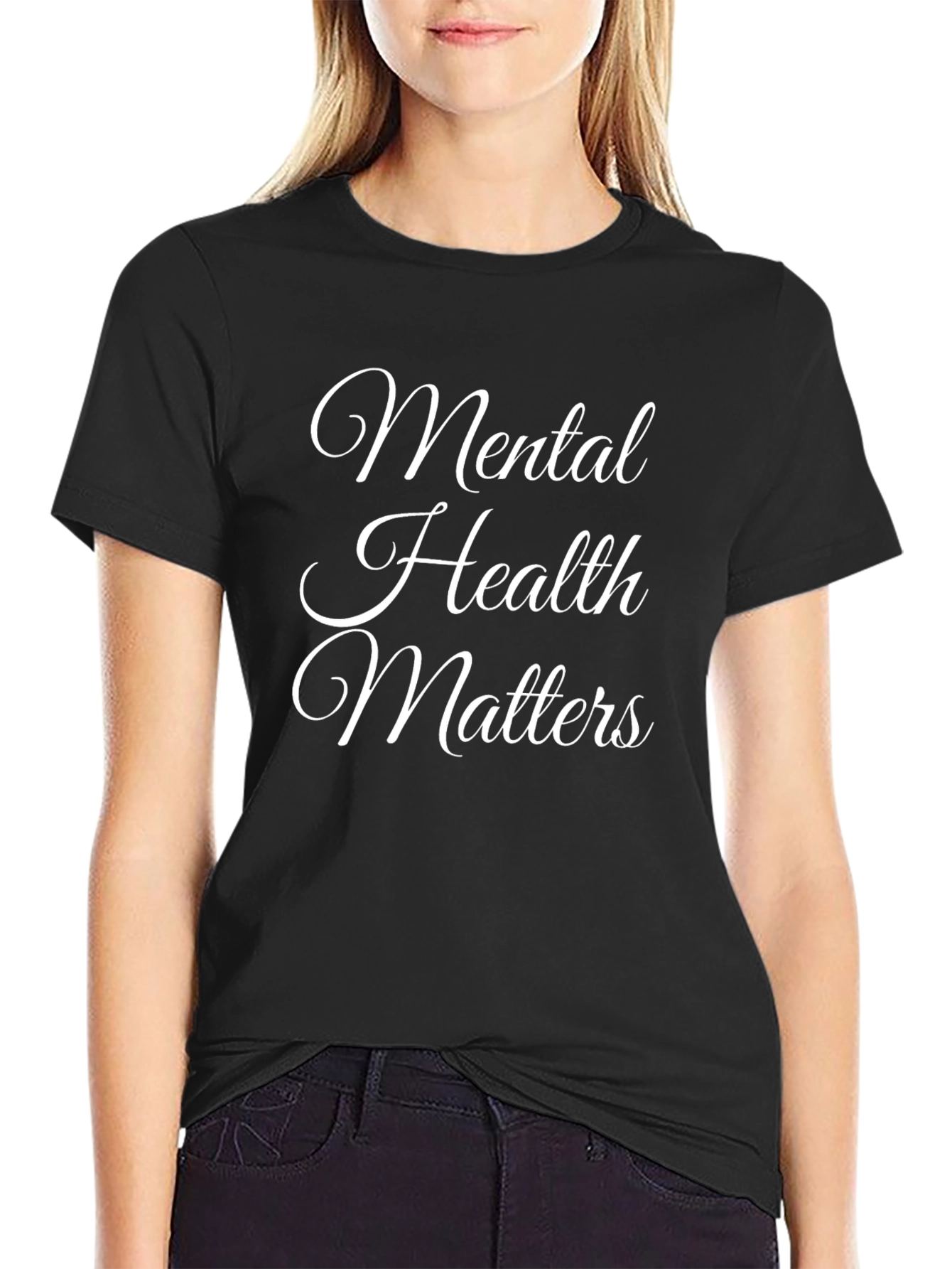 Mental Health Matters Black Graphic Tee