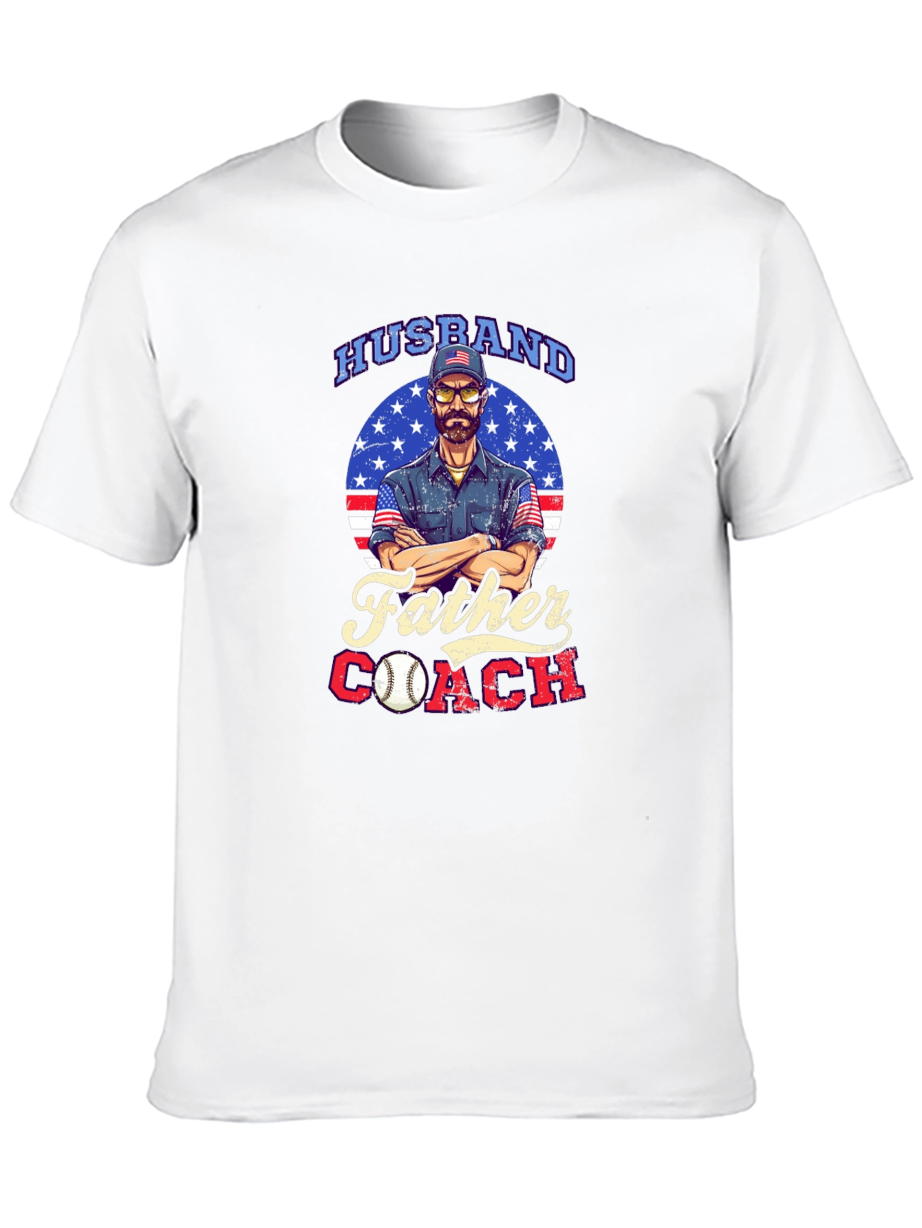 Husband Father Coach Graphic T-Shirt