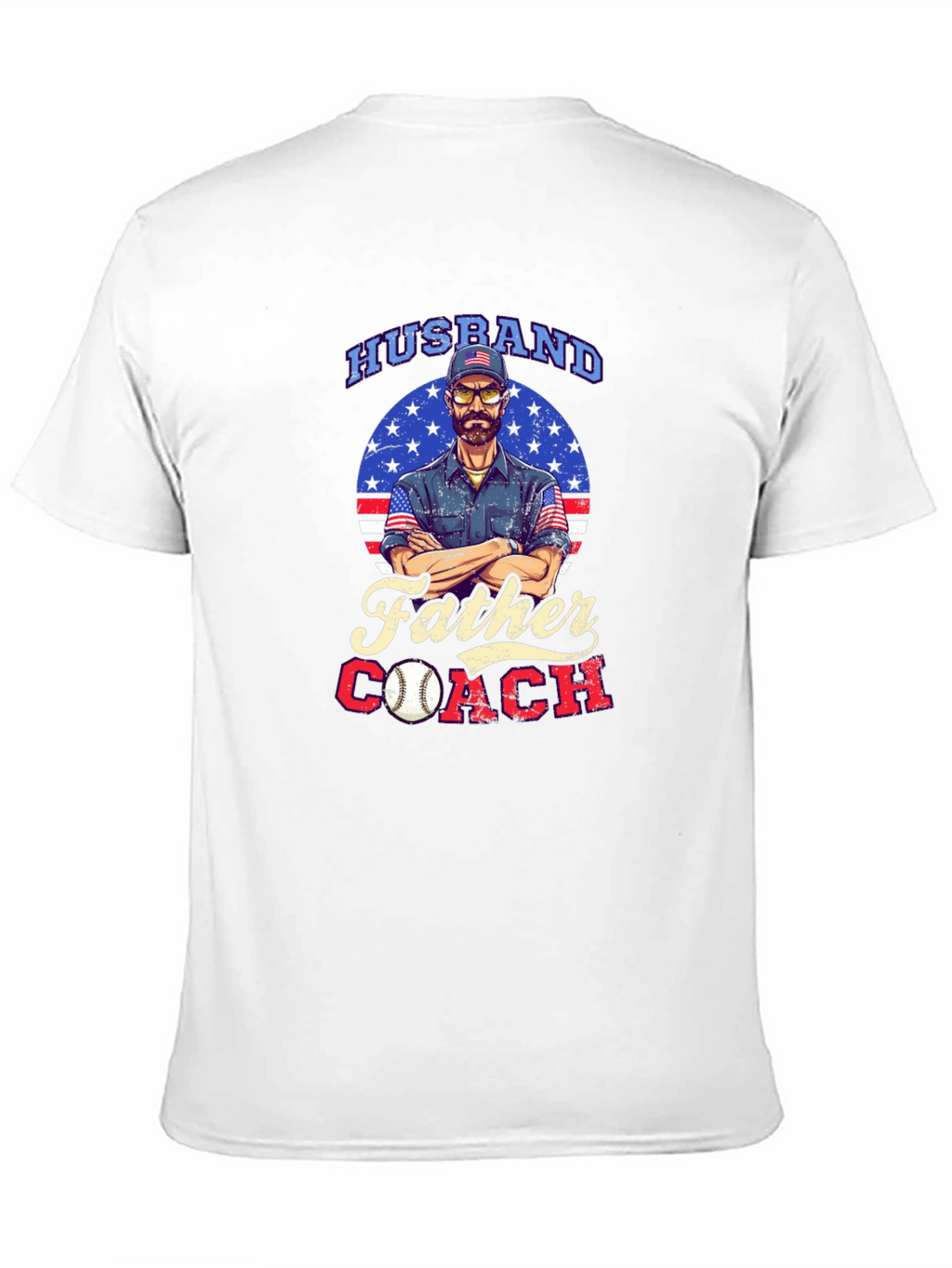 Husband Father Coach Graphic T-Shirt