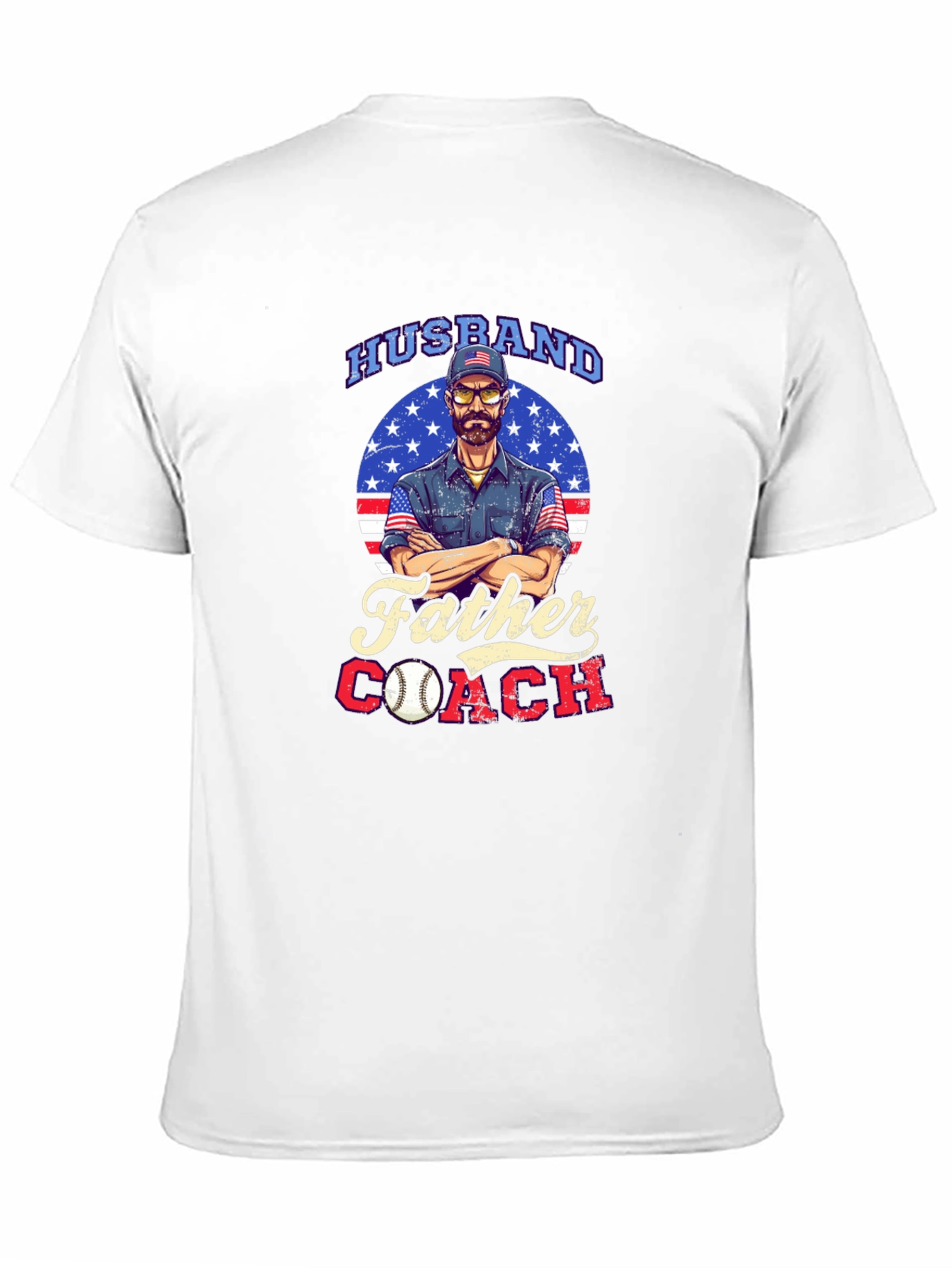 Husband Father Coach Graphic T-Shirt