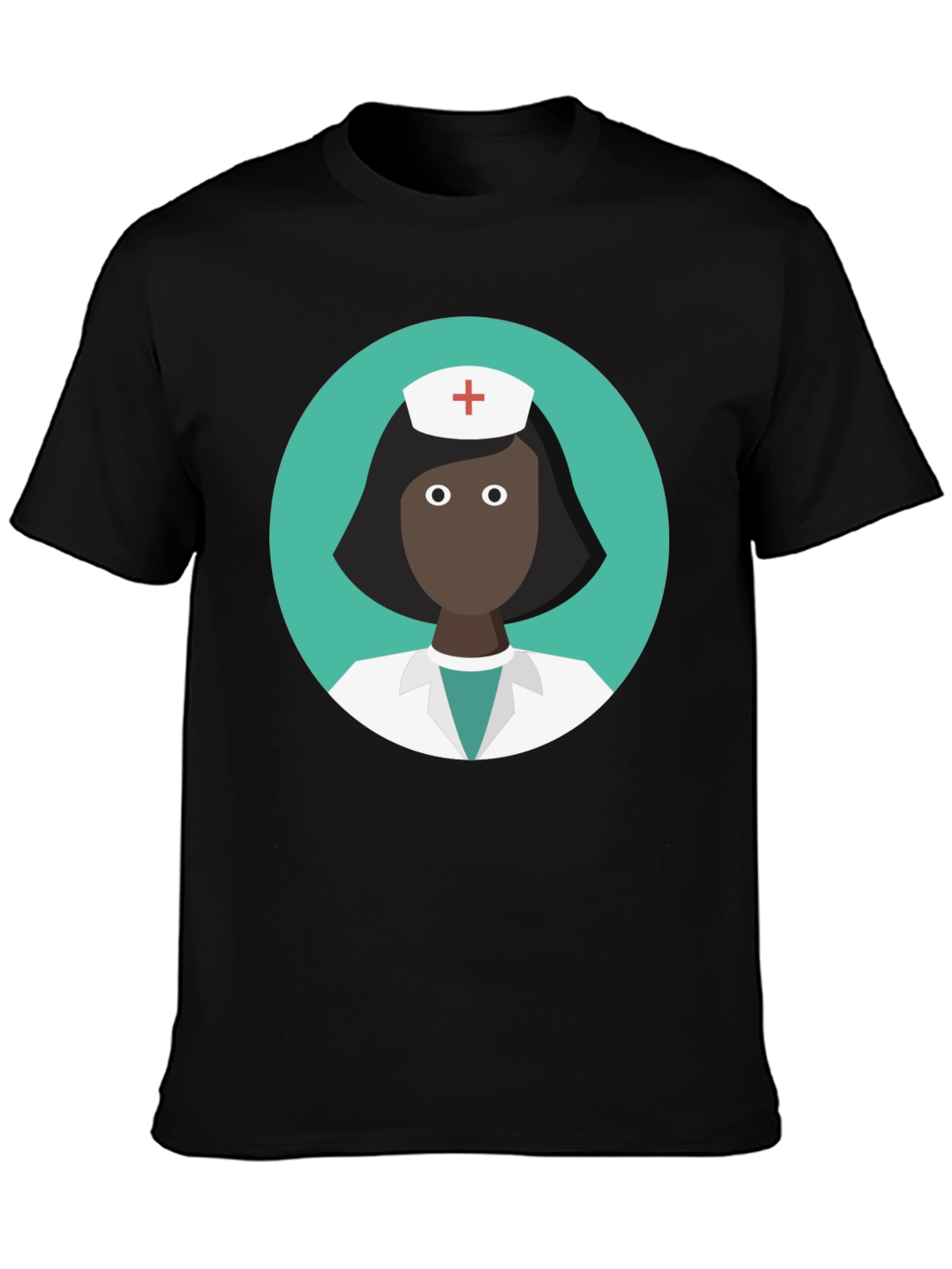 Nurse Graphic Black T-Shirt - Medical Professional Tee