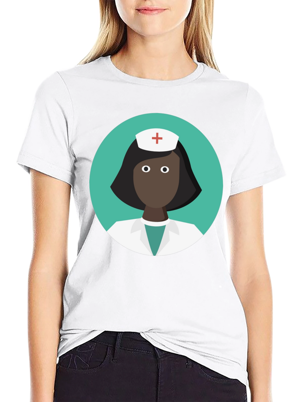 Nurse Graphic Black T-Shirt - Medical Professional Tee