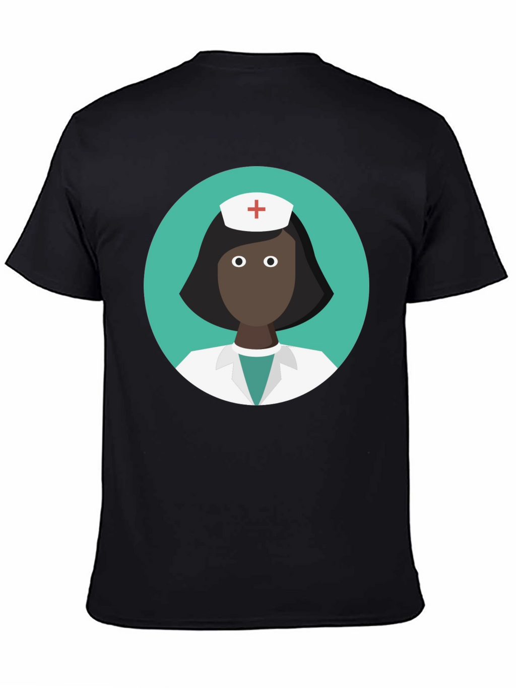 Nurse Graphic Black T-Shirt - Medical Professional Tee