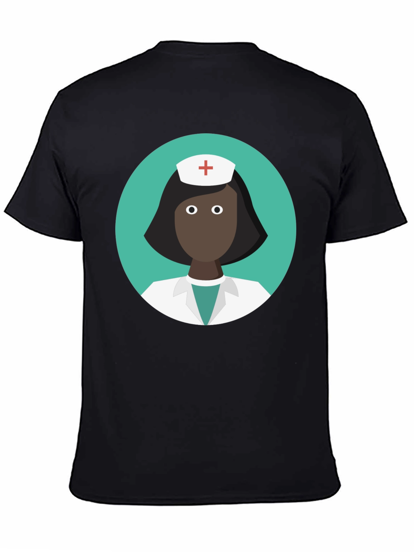Nurse Graphic Black T-Shirt - Medical Professional Tee