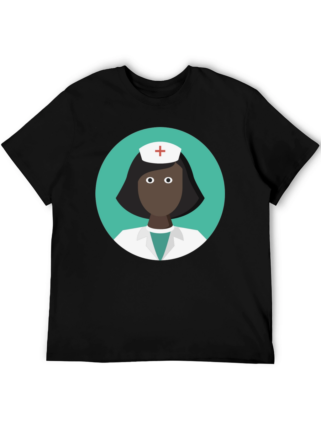 Nurse Graphic Black T-Shirt - Medical Professional Tee