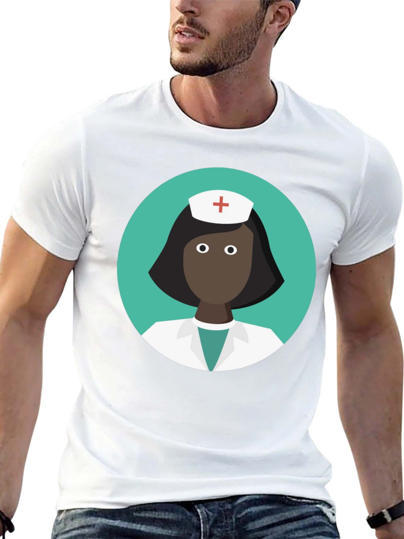 Nurse Graphic Black T-Shirt - Medical Professional Tee