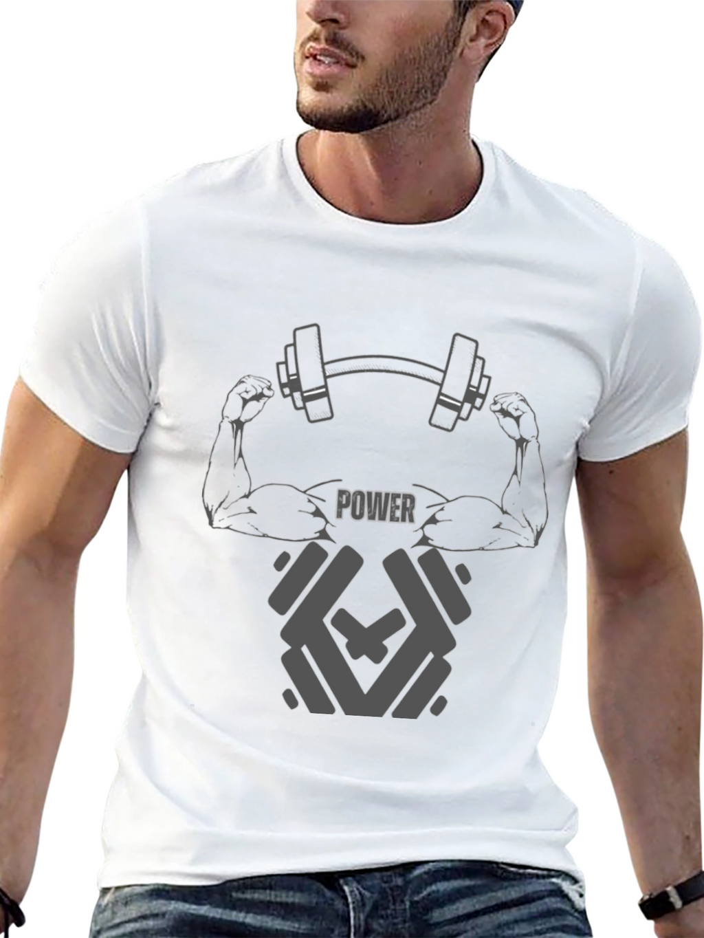 Power Graphic T-Shirt - Gym & Fitness Apparel