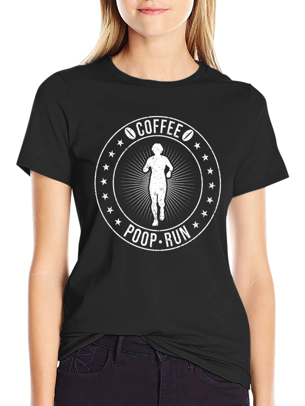 Coffee Poop Run Graphic T-Shirt