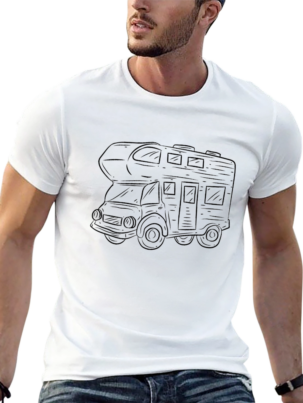 Black RV Graphic Tee - Comfort & Style