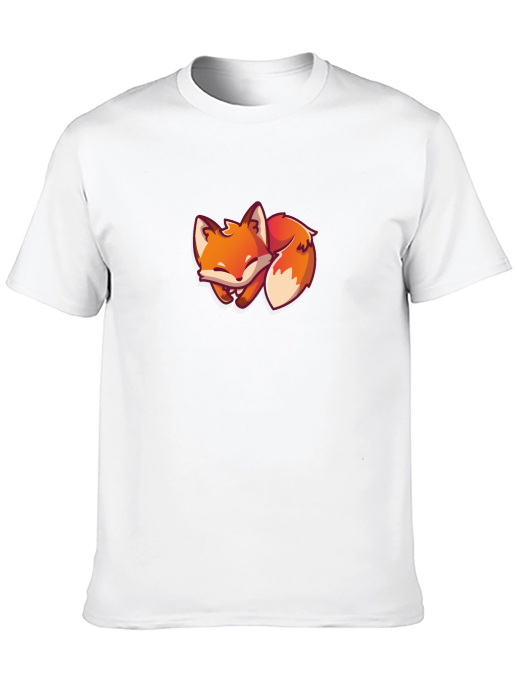 Black Fox T-Shirt - Cute Cartoon Fox Design
