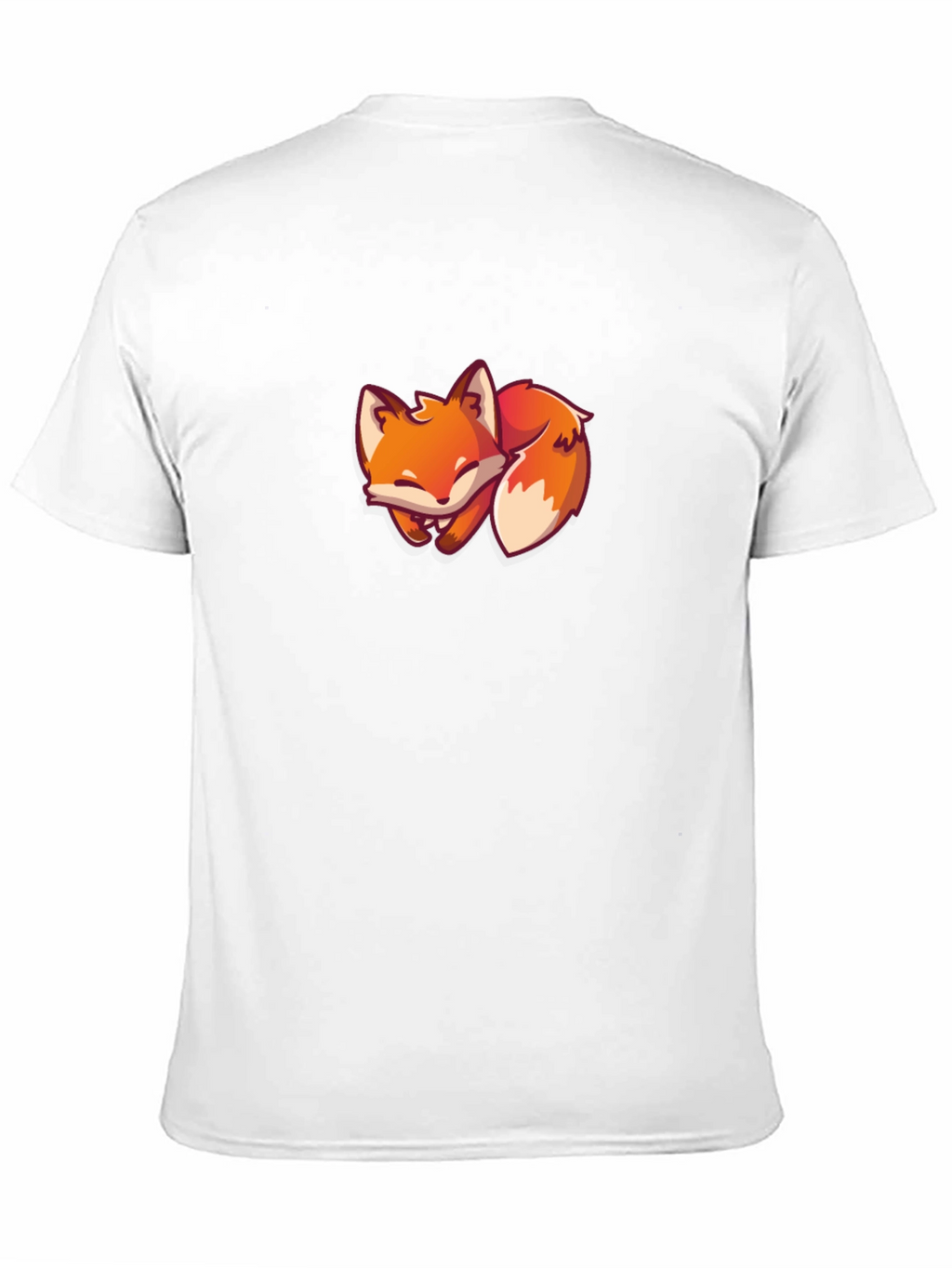 Black Fox T-Shirt - Cute Cartoon Fox Design