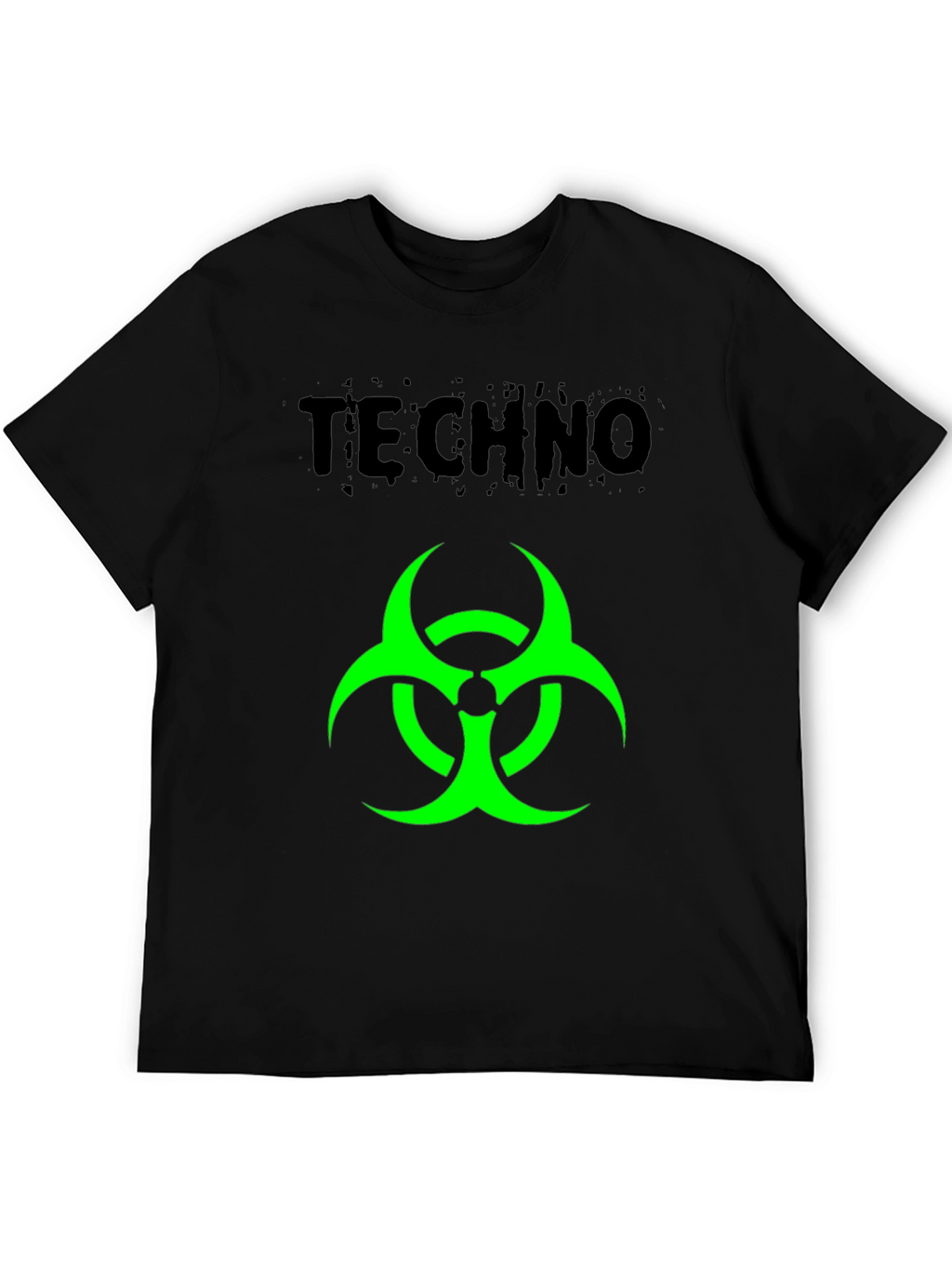 Techno Biohazard Graphic Black T-Shirt