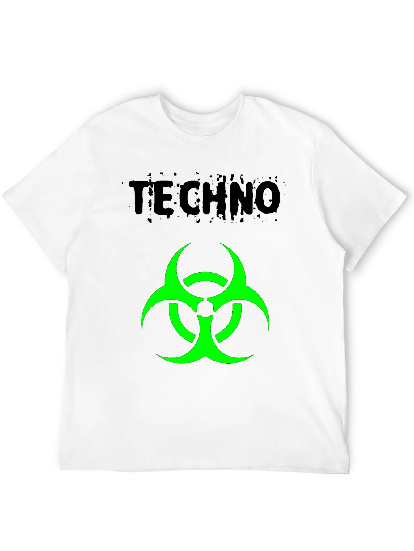 Techno Biohazard Graphic Black T-Shirt
