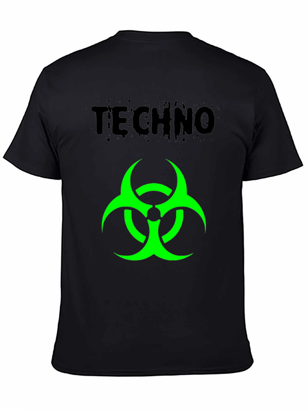 Techno Biohazard Graphic Black T-Shirt