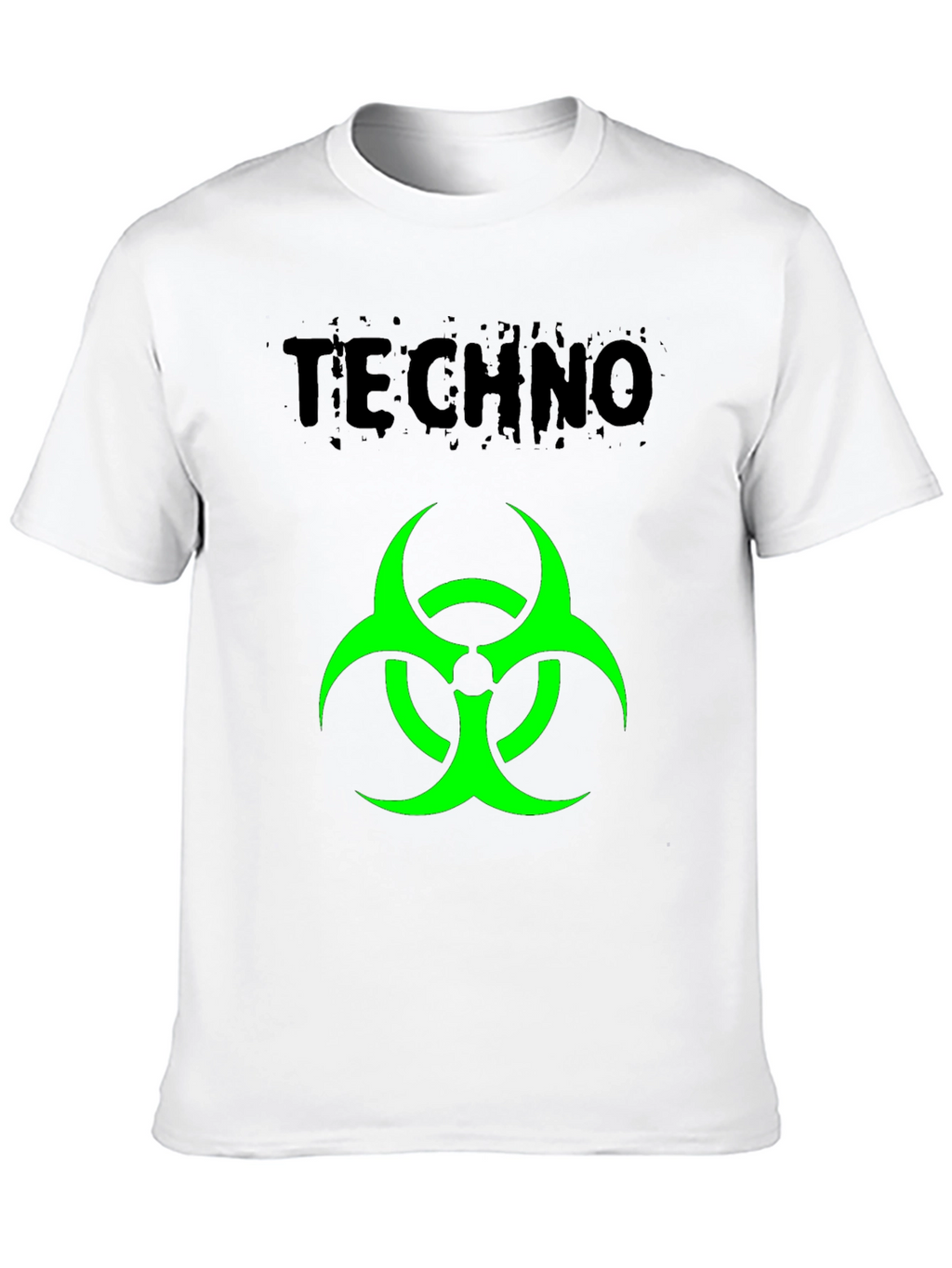 Techno Biohazard Graphic Black T-Shirt
