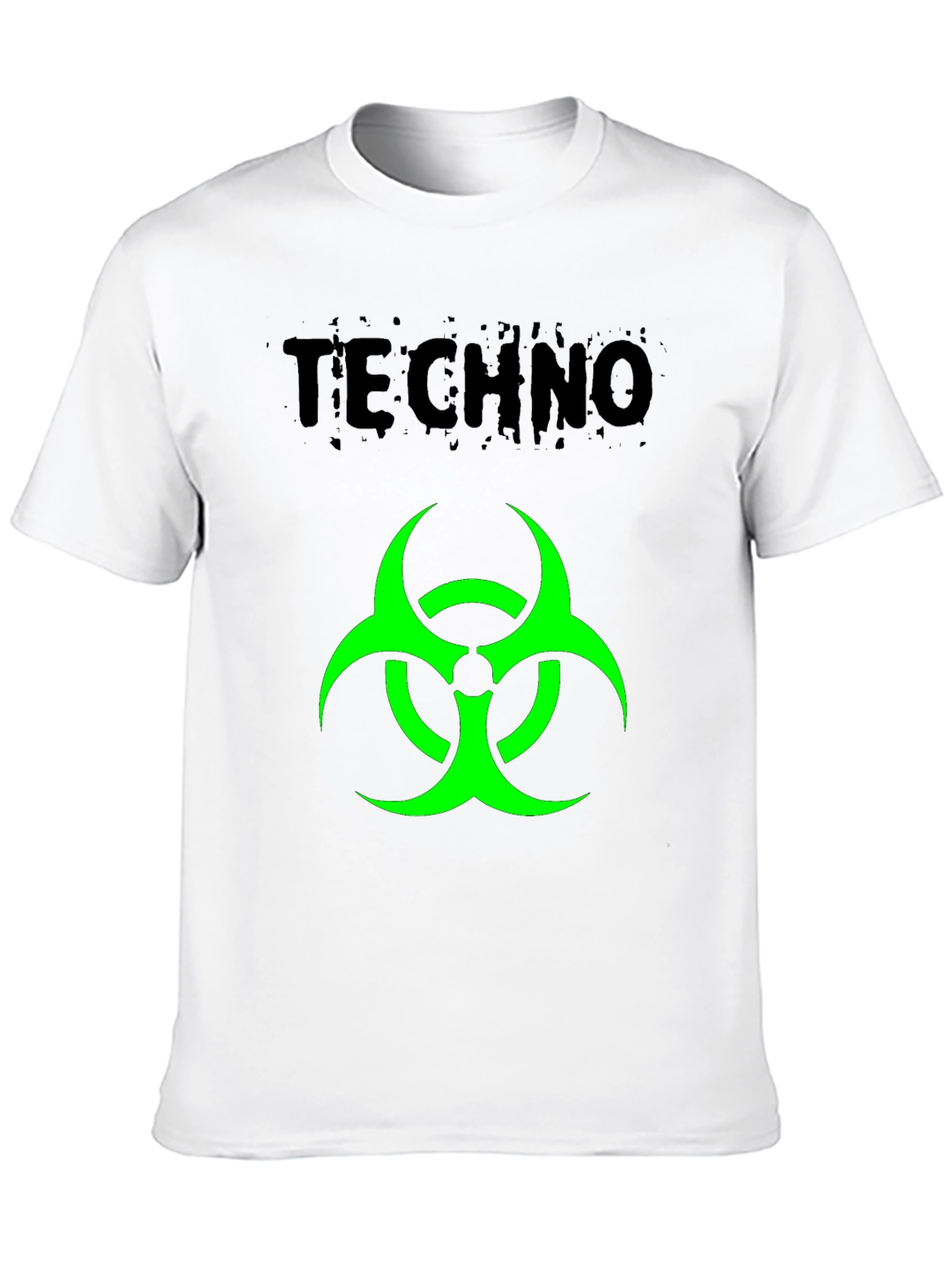Techno Biohazard Graphic Black T-Shirt