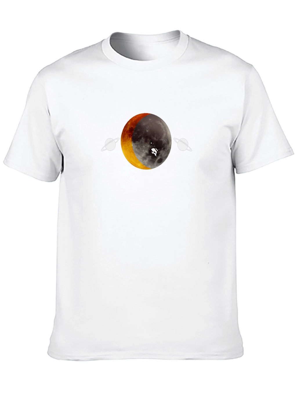 Lunar Eclipse Graphic Tee - Unique Space Design