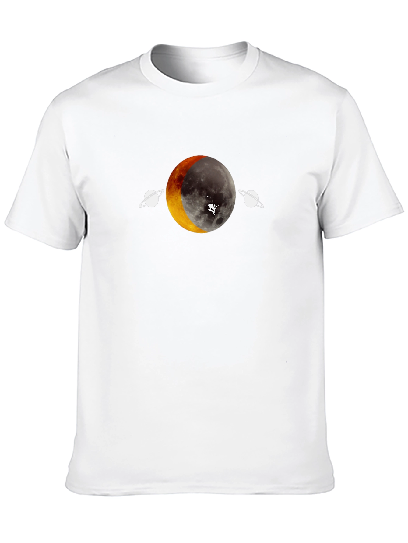 Lunar Eclipse Graphic Tee - Unique Space Design
