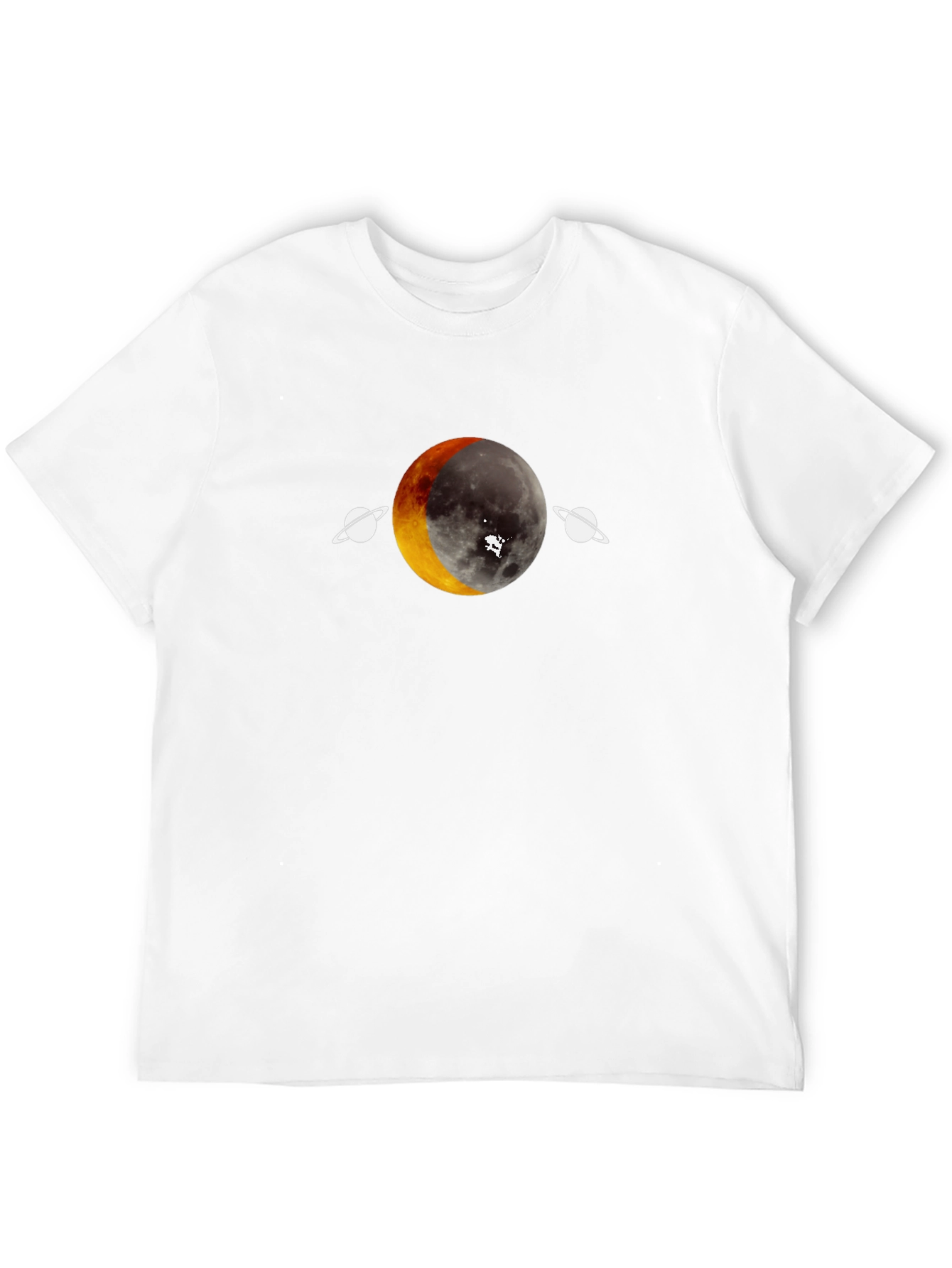 Lunar Eclipse Graphic Tee - Unique Space Design