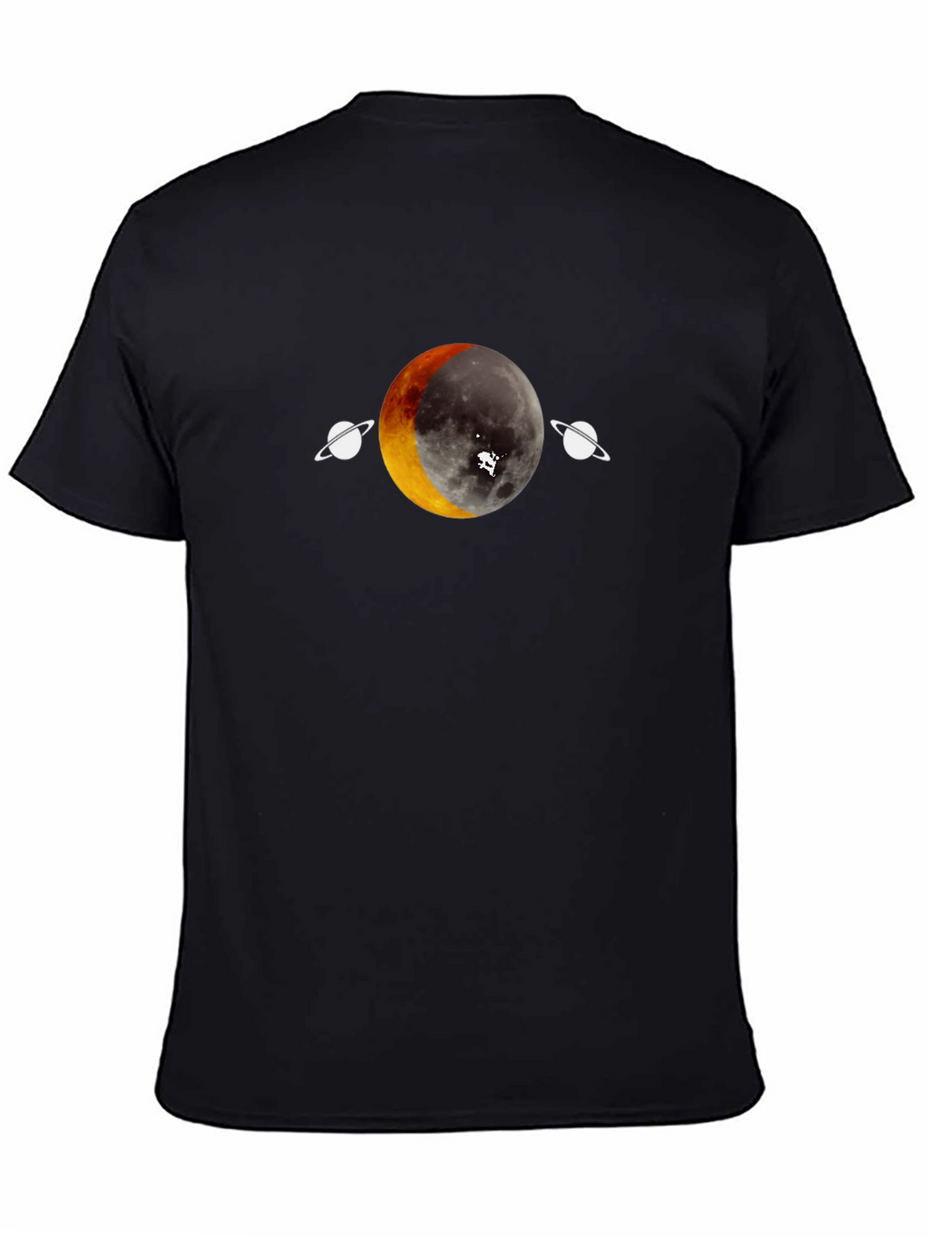 Lunar Eclipse Graphic Tee - Unique Space Design
