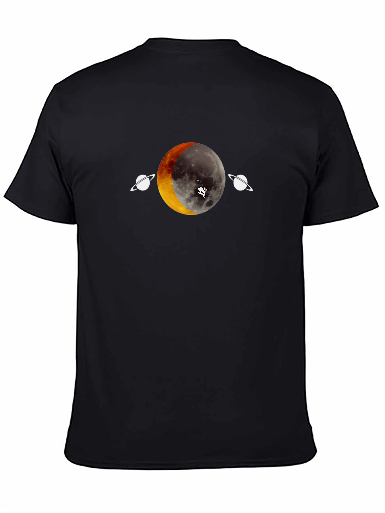 Lunar Eclipse Graphic Tee - Unique Space Design