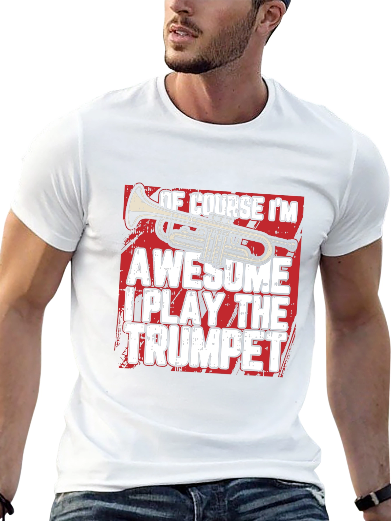 Awesome Trumpet Player Graphic T-Shirt