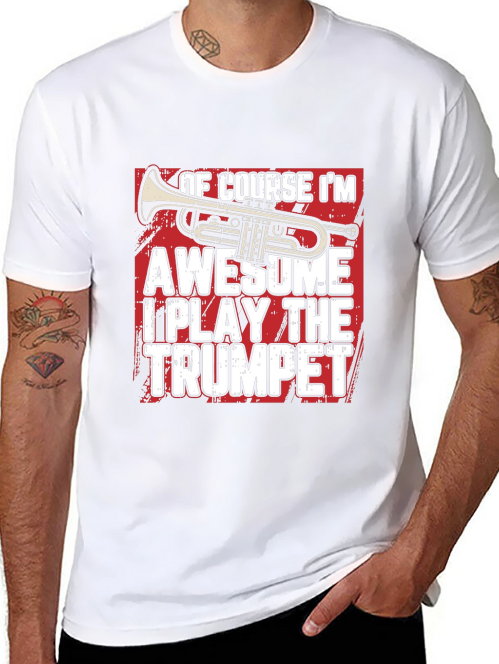 Awesome Trumpet Player Graphic T-Shirt