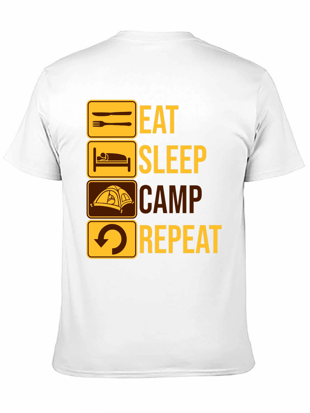 Eat Sleep Camp Repeat Graphic T-Shirt