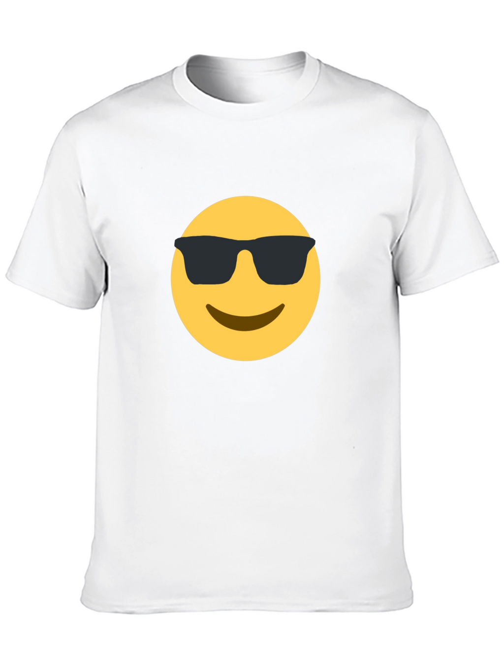 Cool Emoji Graphic Tee - Black Cotton T-Shirt