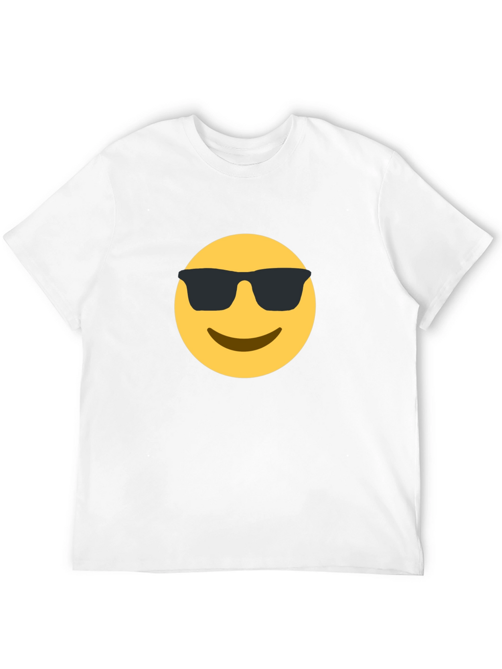 Cool Emoji Graphic Tee - Black Cotton T-Shirt