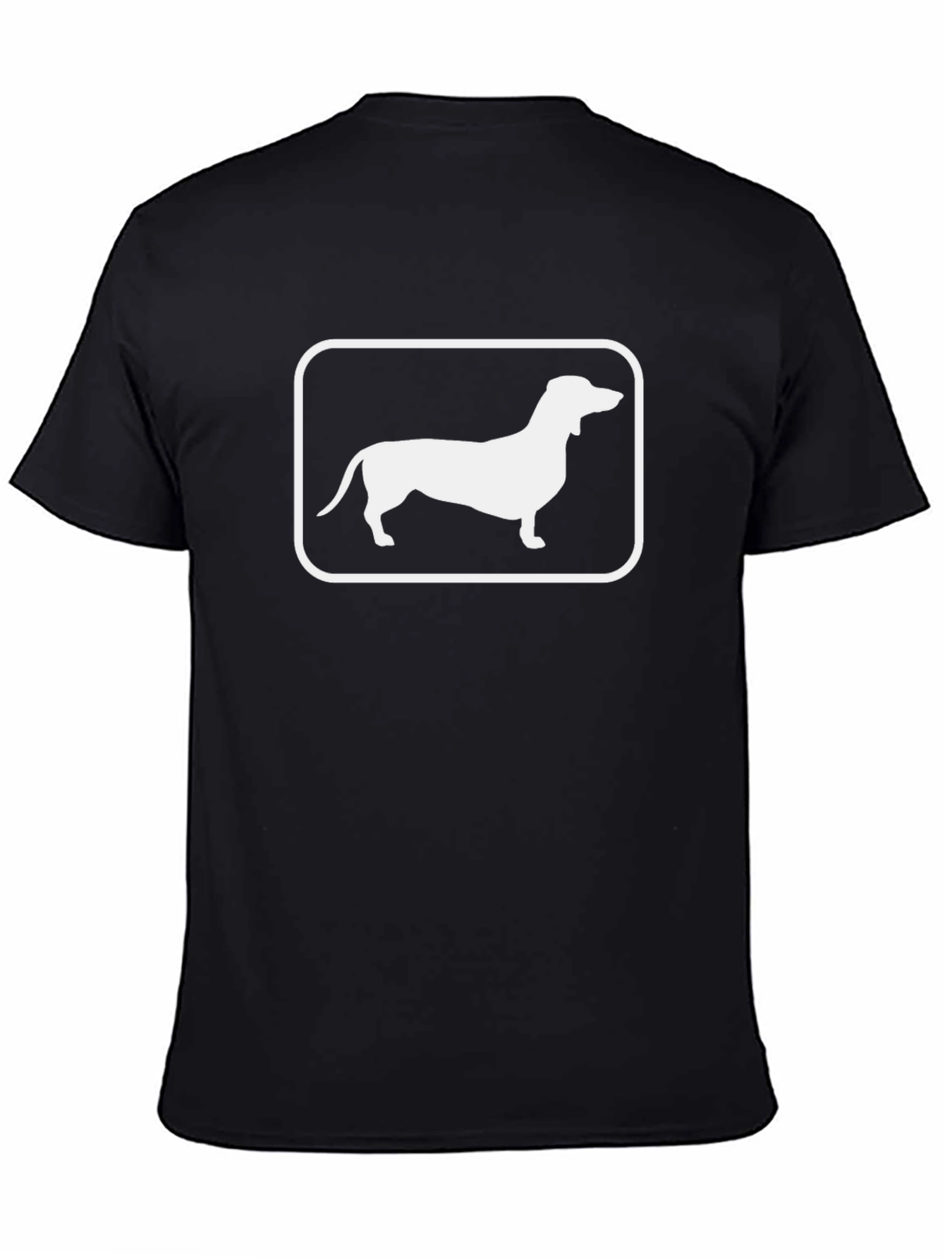 Dachshund Dog Graphic Tee - Unisex Black T-Shirt