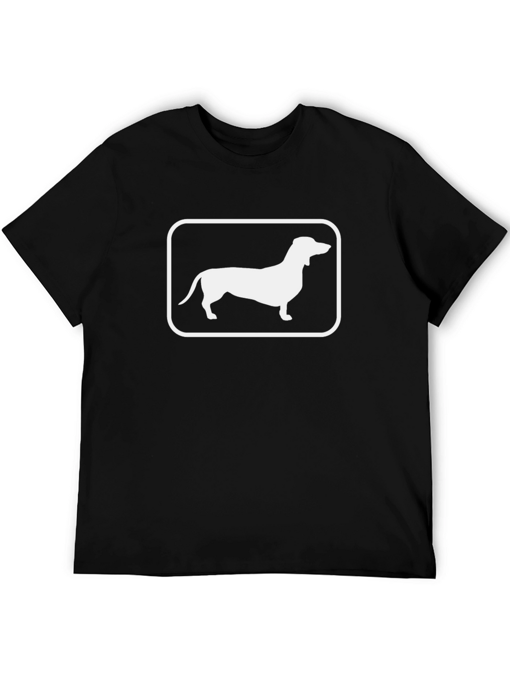 Dachshund Dog Graphic Tee - Unisex Black T-Shirt