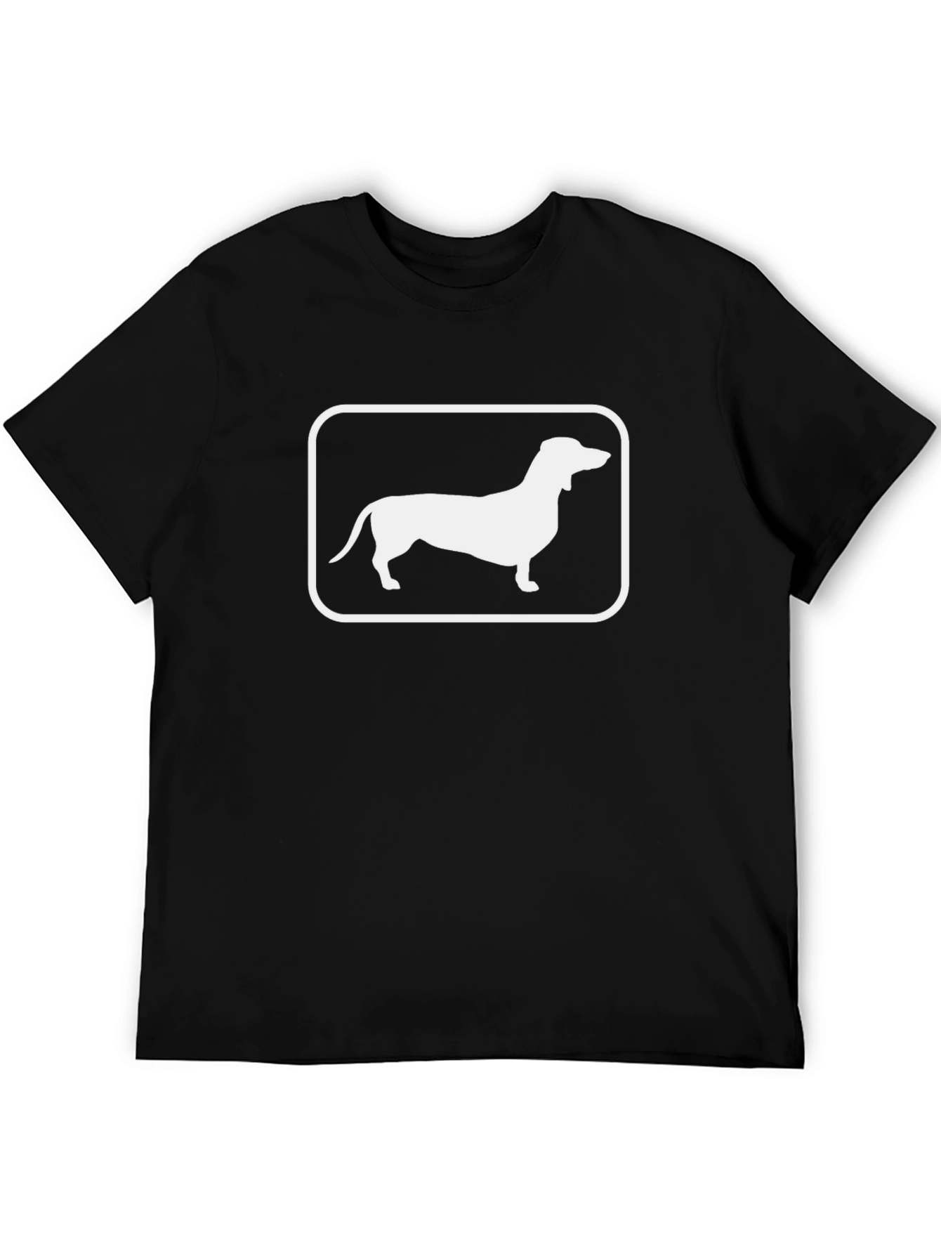 Dachshund Dog Graphic Tee - Unisex Black T-Shirt