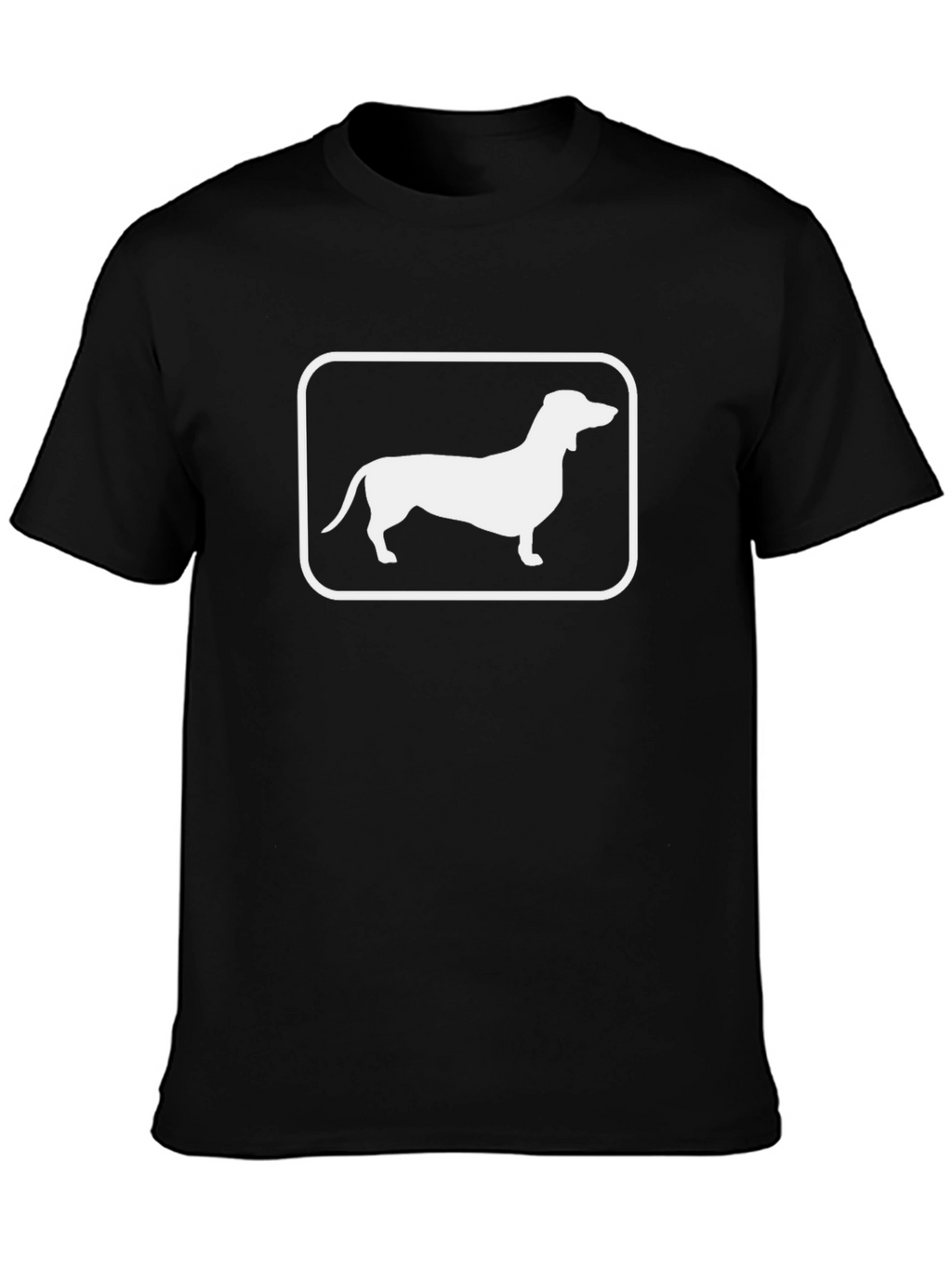 Dachshund Dog Graphic Tee - Unisex Black T-Shirt