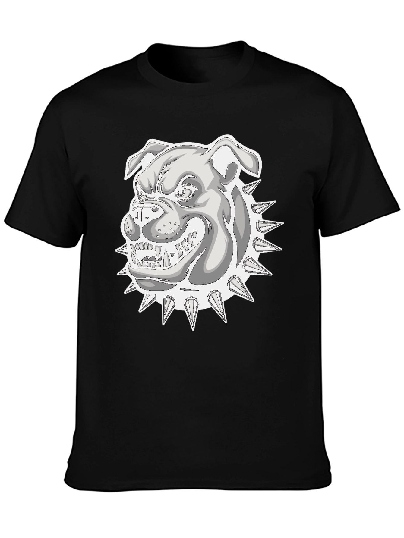 Cool Bulldog Graphic T-Shirt - Black