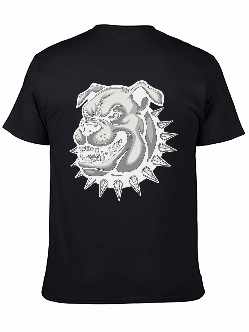 Cool Bulldog Graphic T-Shirt - Black