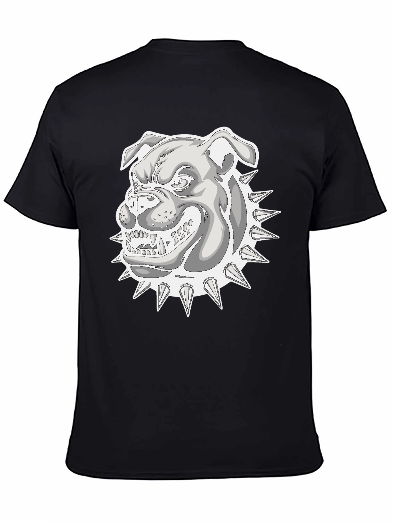 Cool Bulldog Graphic T-Shirt - Black