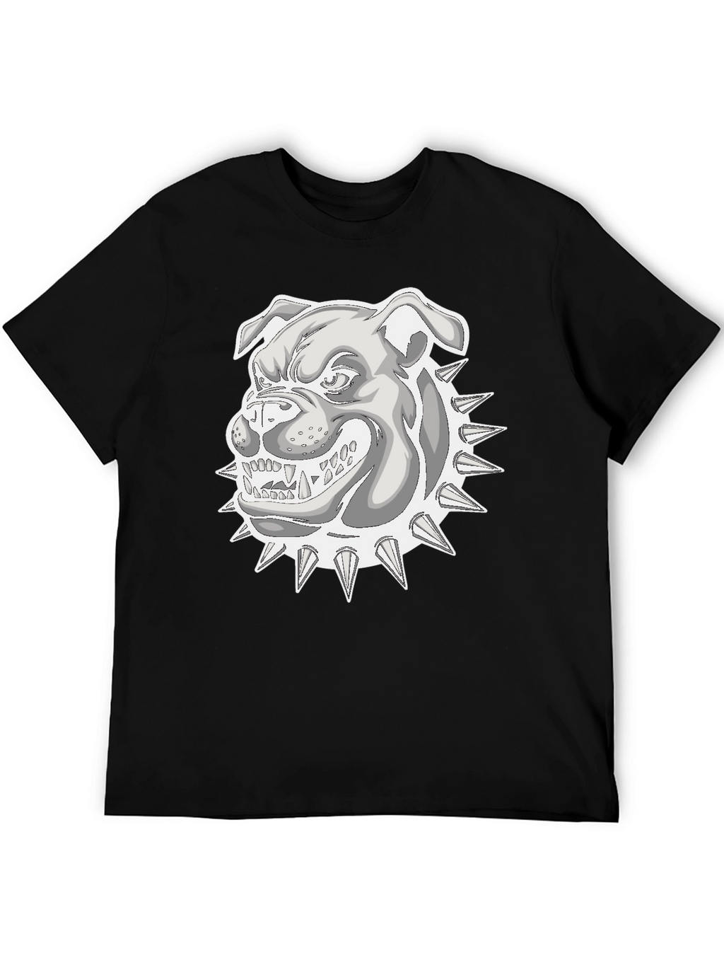 Cool Bulldog Graphic T-Shirt - Black