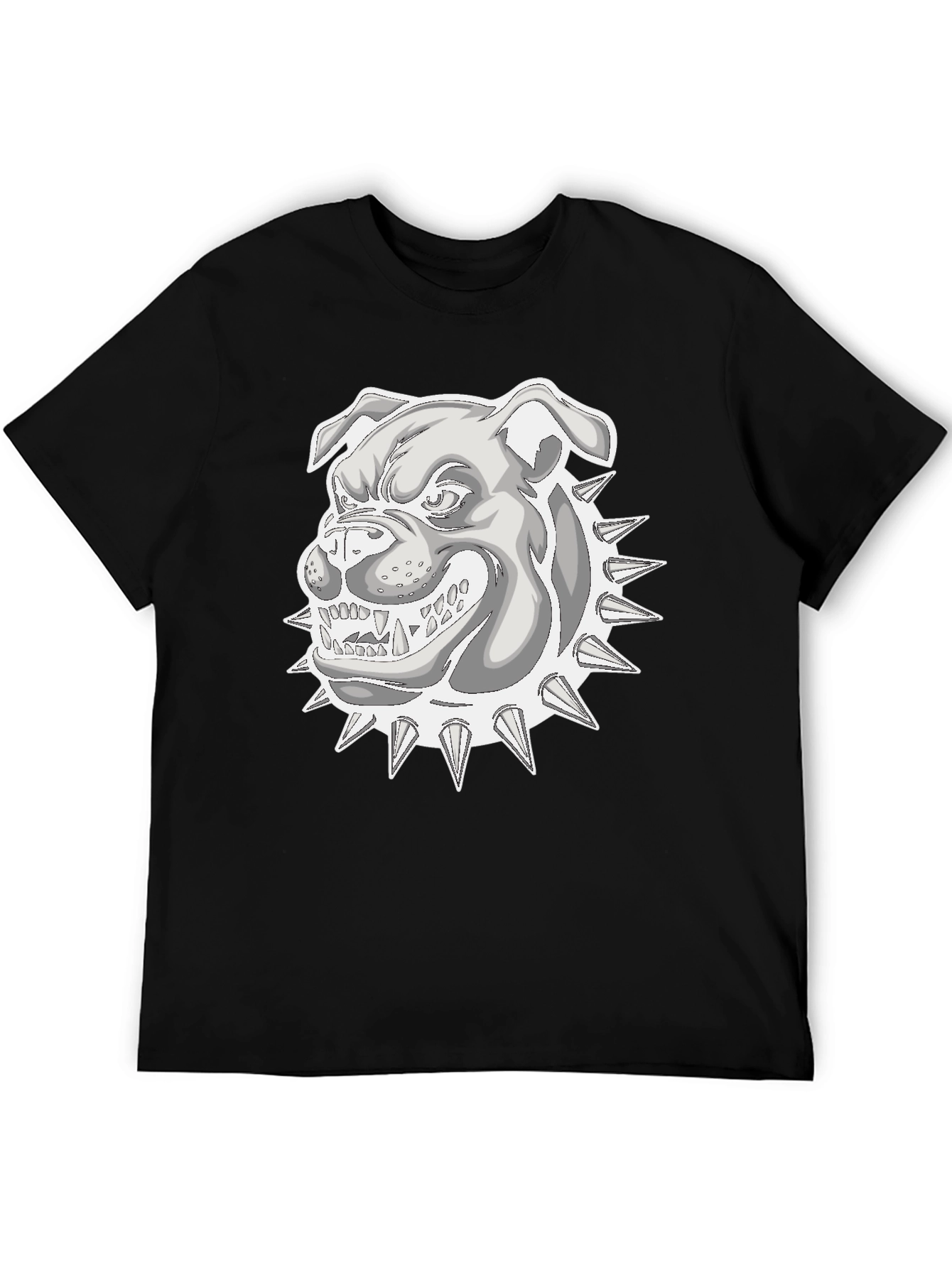 Cool Bulldog Graphic T-Shirt - Black
