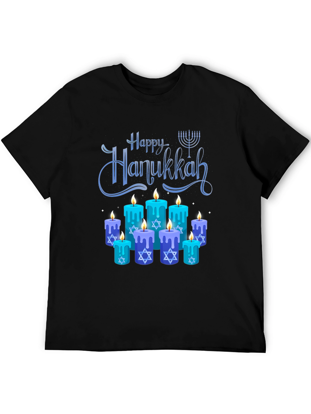 Happy Hanukkah Menorah T-Shirt