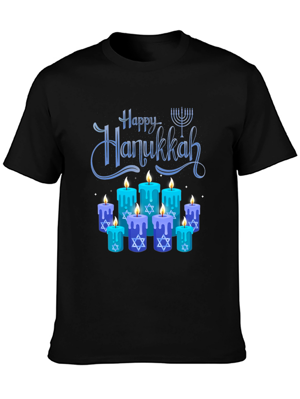 Happy Hanukkah Menorah T-Shirt
