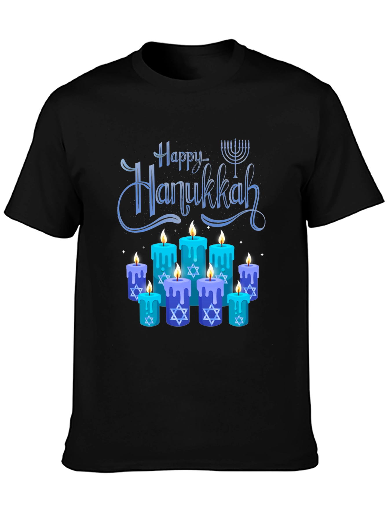 Happy Hanukkah Menorah T-Shirt