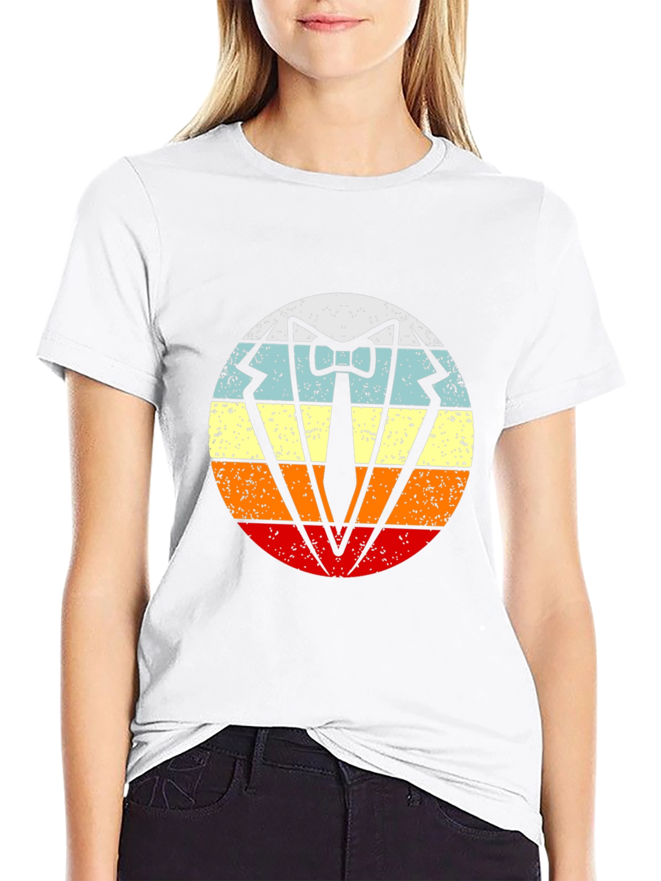 Retro Tuxedo T-Shirt - Vintage Style Bow Tie Graphic Tee