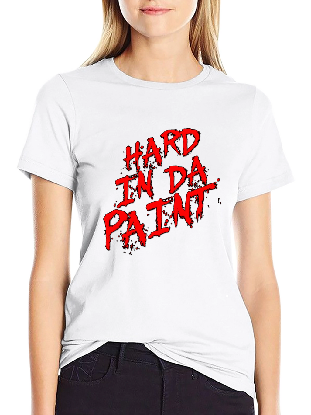 Hard in Da Paint Graphic T-Shirt - Black