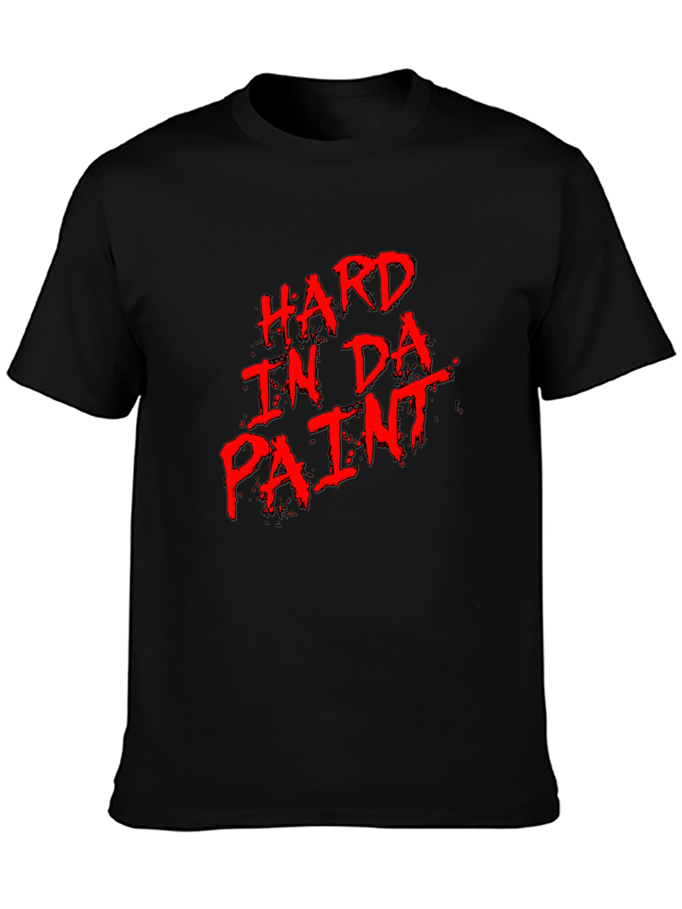 Hard in Da Paint Graphic T-Shirt - Black
