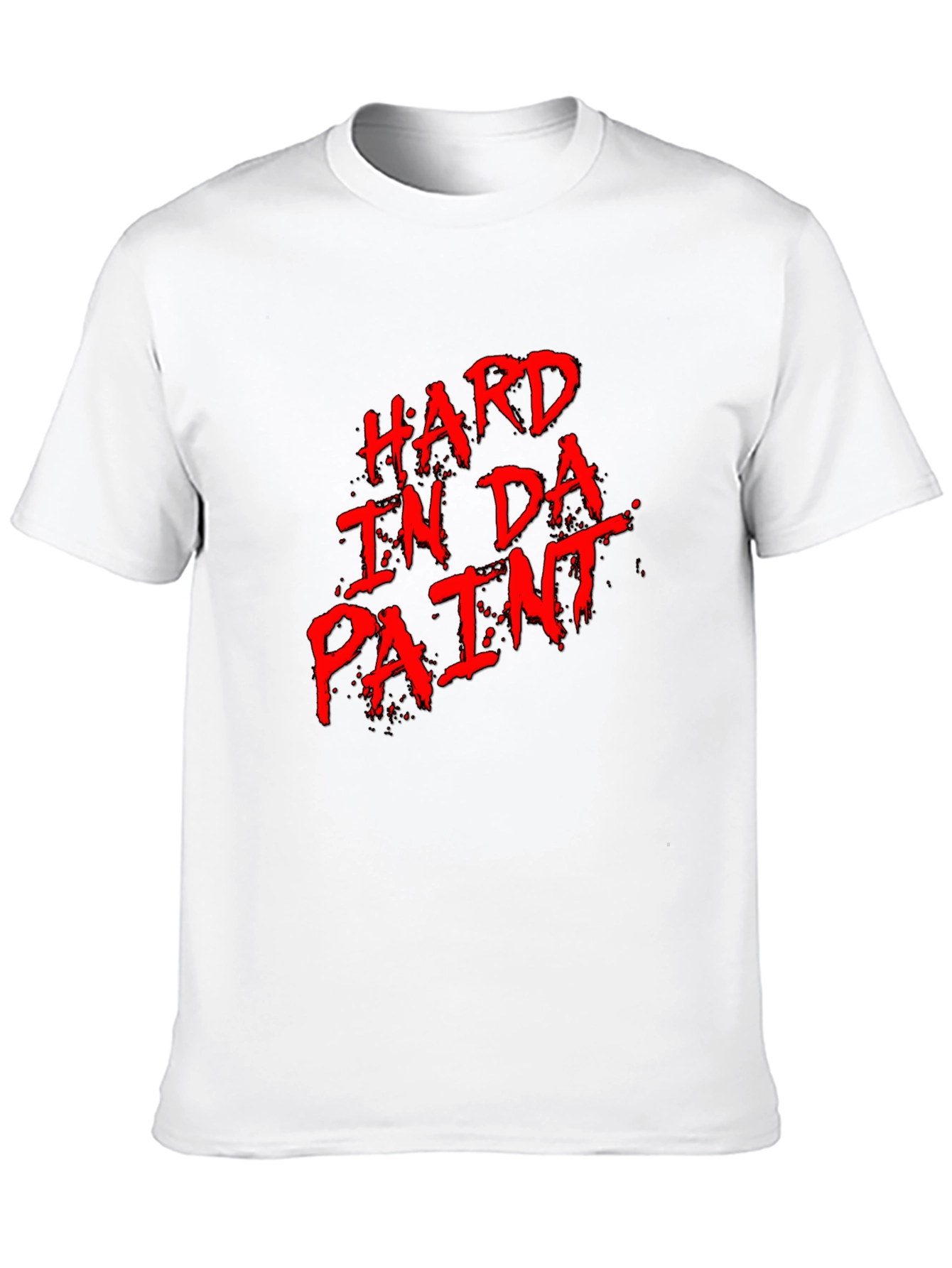 Hard in Da Paint Graphic T-Shirt - Black