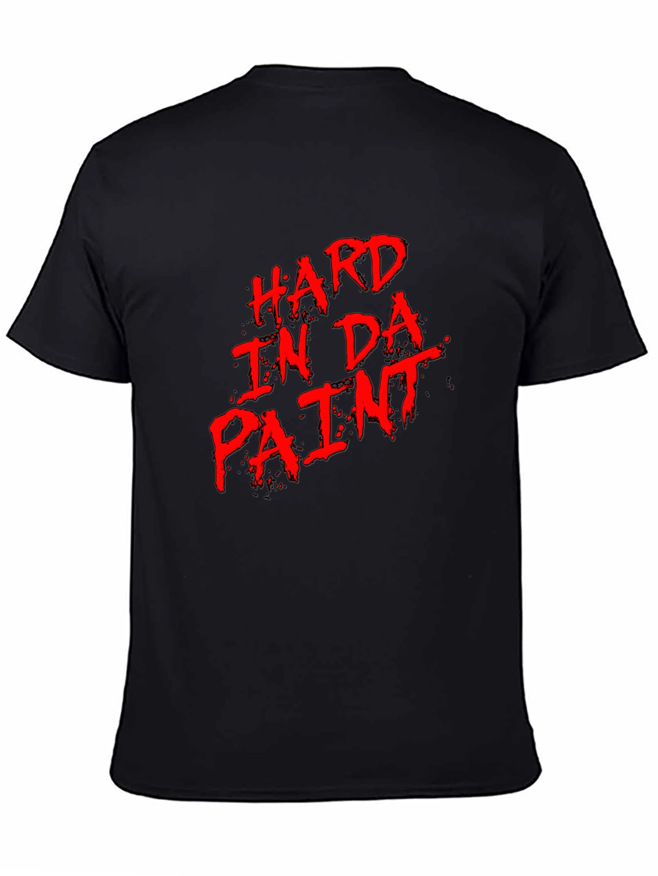 Hard in Da Paint Graphic T-Shirt - Black