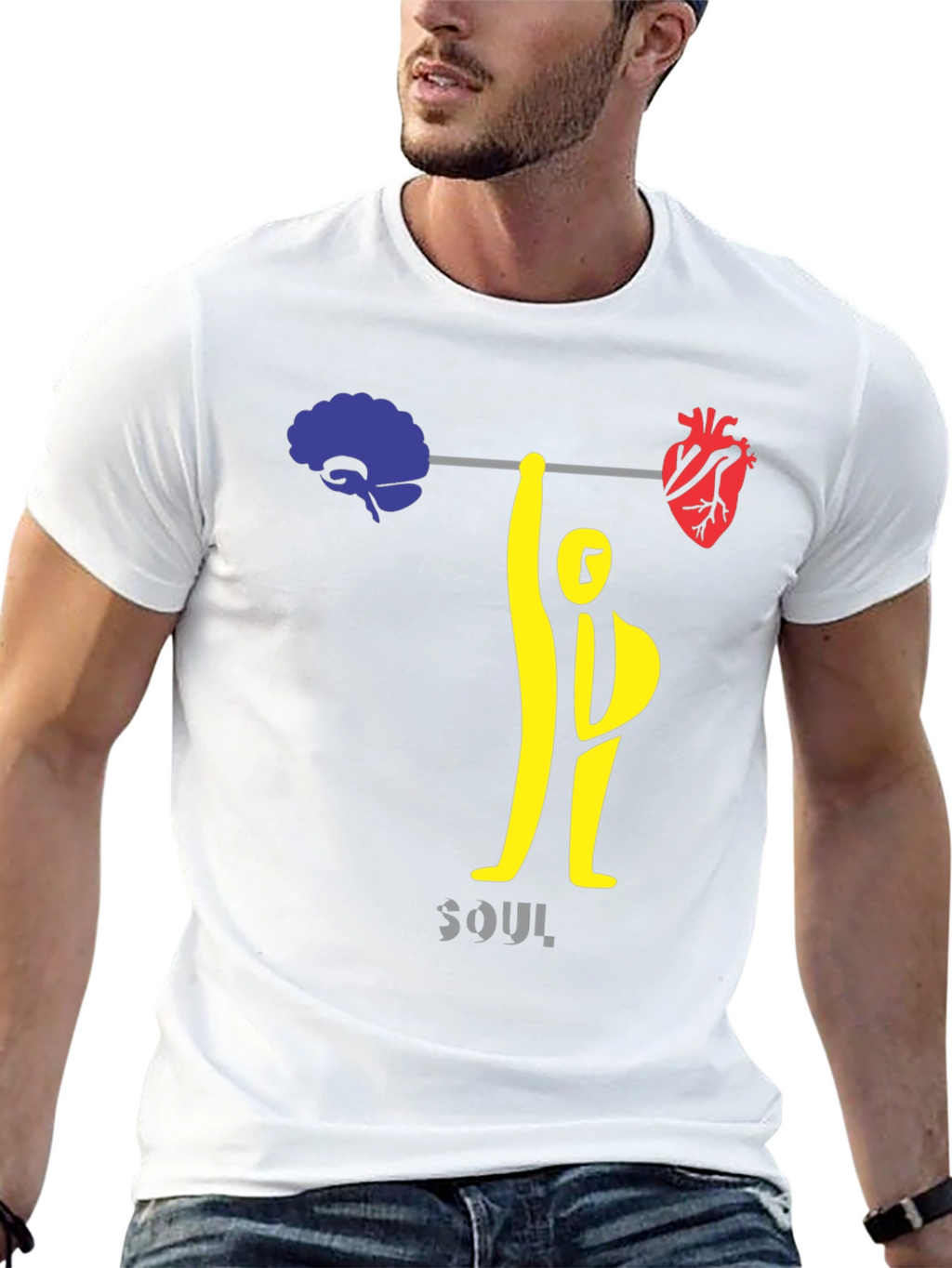 Brain & Heart Powerlifting T-Shirt