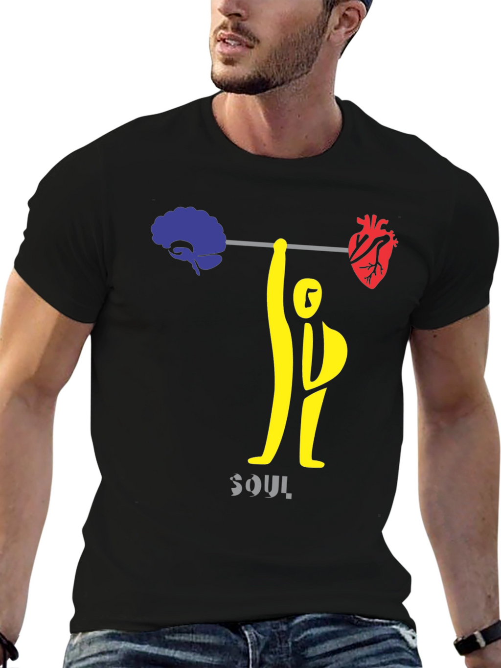 Brain & Heart Powerlifting T-Shirt